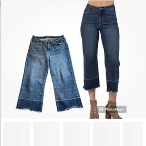 Judy Blues wide leg released hem jeans, 13/31